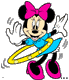 Minnie Mouse hula hooping