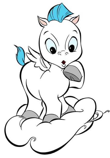 Baby Hercules and Baby Pegasus Clip Art | Disney Clip Art Galore
