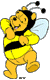 Winnie dressed as a bee