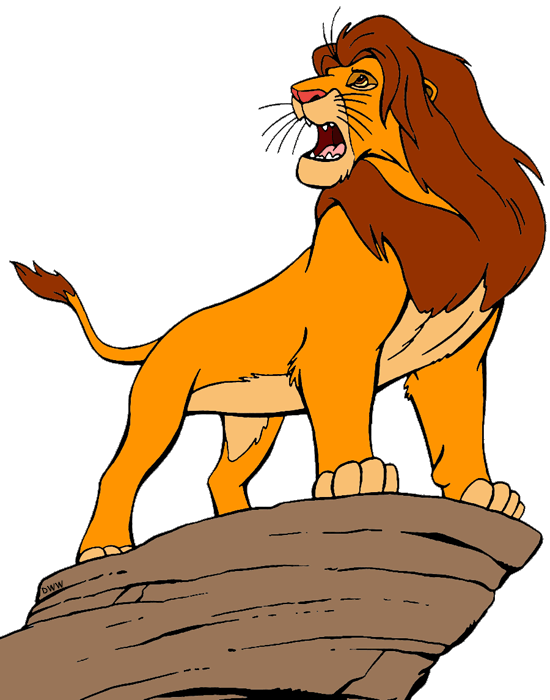 lion clipart simba clip rock king adult disney cliparts roaring adults library menu clipground disneyclips