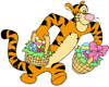 Tigger carrying Easter goodies
