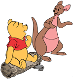 Winnie the Pooh and Kanga chatting