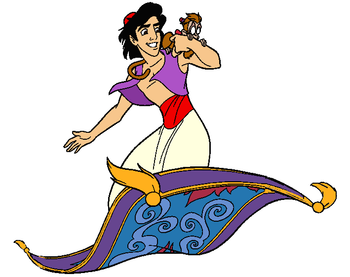 Aladdin And Abu And The Magic Carpet Disney Dibujos