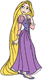Rapunzel posing