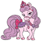 Aurora's pony Bloom