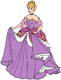 Cinderella in purple dress