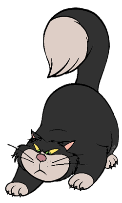coloring pages villains online disney Galore Lucifer Clip  Clip  Cinderella's Art Art Disney