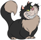 Lucifer grinning malevolently