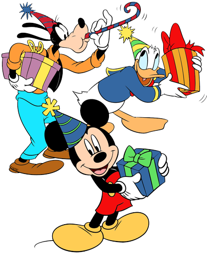 disney clipart birthday mickey mouse present - photo #14