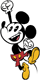 Mickey Mouse cheering