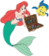Ariel showing Flounder her thingamabobs