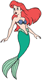 Ariel as a mermaid