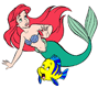 Ariel, Flounder looking frightened