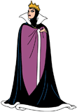 The Evil Queen glaring with her arms crossed dramatically