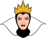 The Evil Queen's face