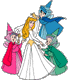 Aurora the bride, Flora, Fauna, Merryweather