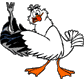 Scuttle holding fork