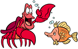Sebastian greeting a fish