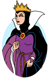 The Evil Queen looking angry