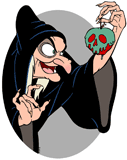 The Witch holding the poisoned apple