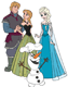 Anna, Elsa, Kristoff, Olaf