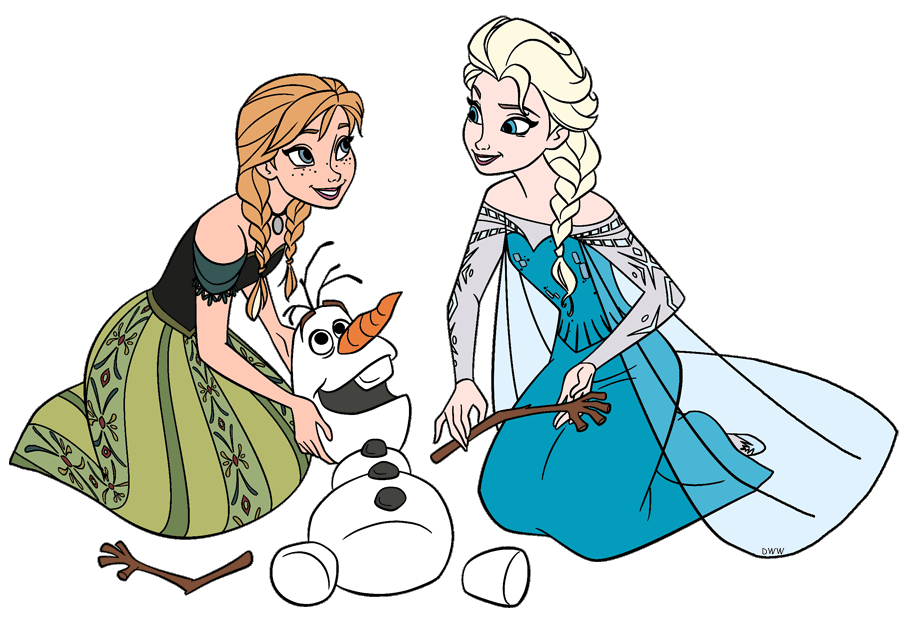 Disney Frozen Clip Art 4 Galore Olaf Anna Elsa Gambar