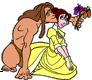 Tarzan giving Jane flowers