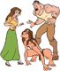 Jane, Tarzan, Clayton