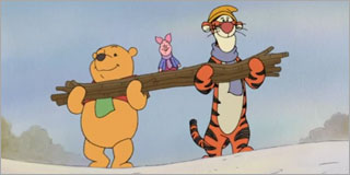 Winnie the Pooh, Piglet, Tigger