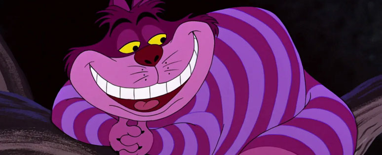 The Cheshire Cat singing 'Twas Brillig