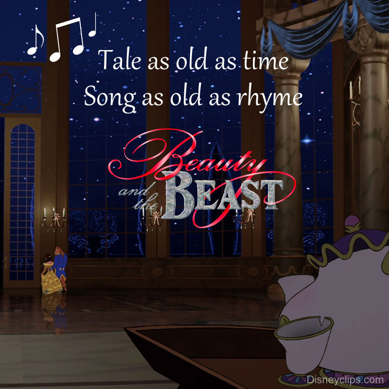Beauty and the Beast song snippet