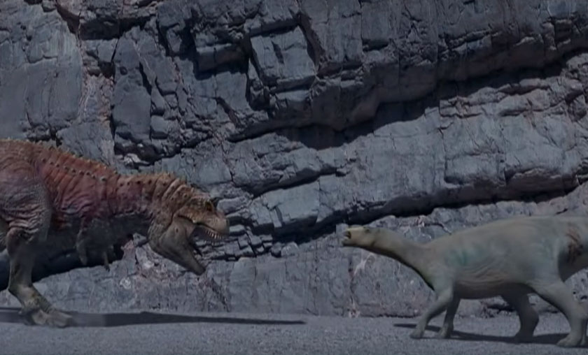 Aladar vs. the carnotaurus