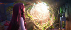 Billie seeing a portal open in her bedroom