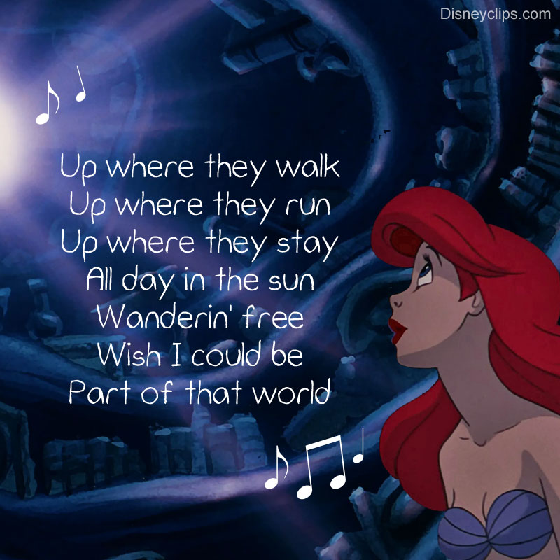 The Little Mermaid song snippet