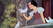 Snow White with a dove