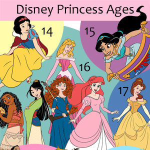 How old are the Disney Princesses