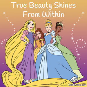 Rapunzel, Belle, Cinderella, Tiana