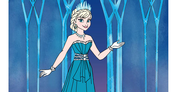 Elsa's Ice Palace Dress Up Game  Disney Princess Beauty 