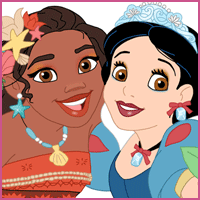 Moana and Snow White