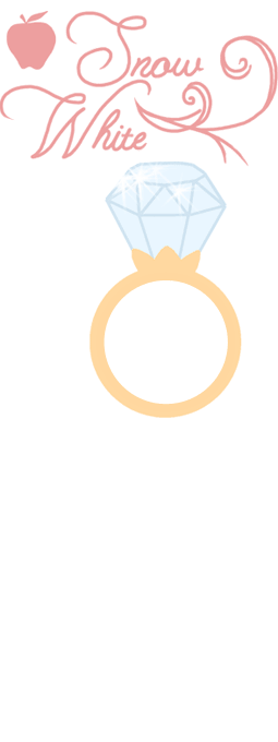 Snow White diamond ring
