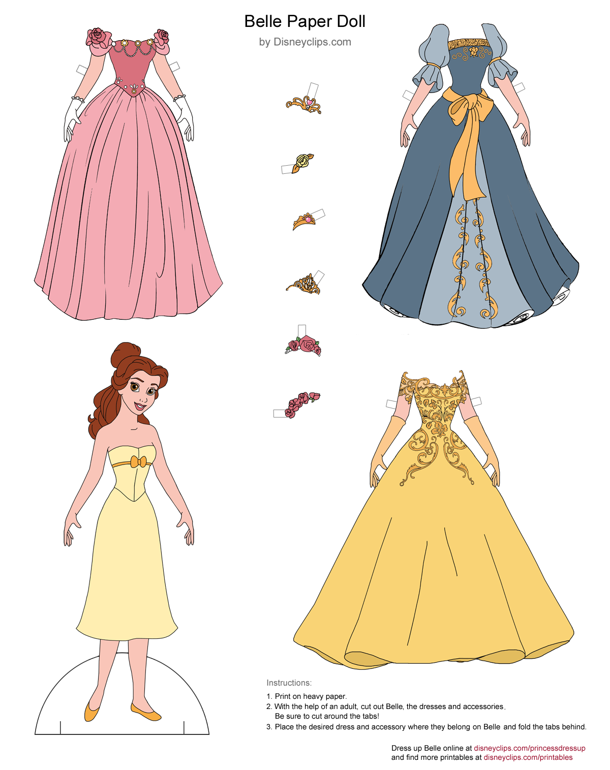 Paper Doll Princess Printable