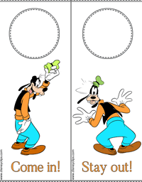 Goofy door hanger