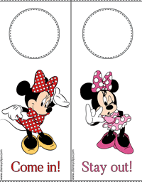 Minnie Mouse door hanger