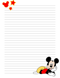 Mickey Mouse stationery