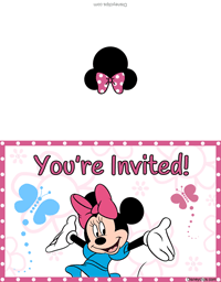 Minnie Mouse invitation