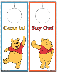 Winnie the Pooh door hanger