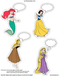 Disney Princess bubble stickers