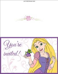 Rapunzel, Pascal invitation