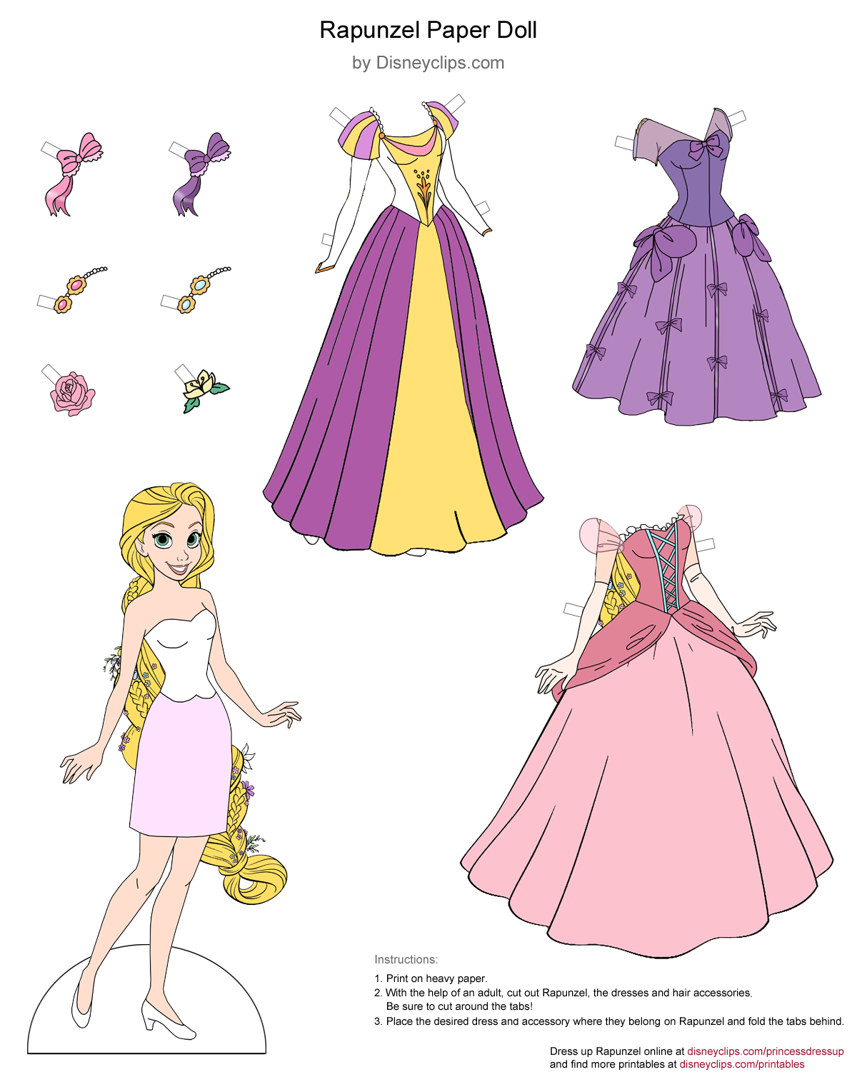 Free Disney Princess Rapunzel Tangled Printable Crafts And Goodies