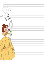 Belle rose stationery